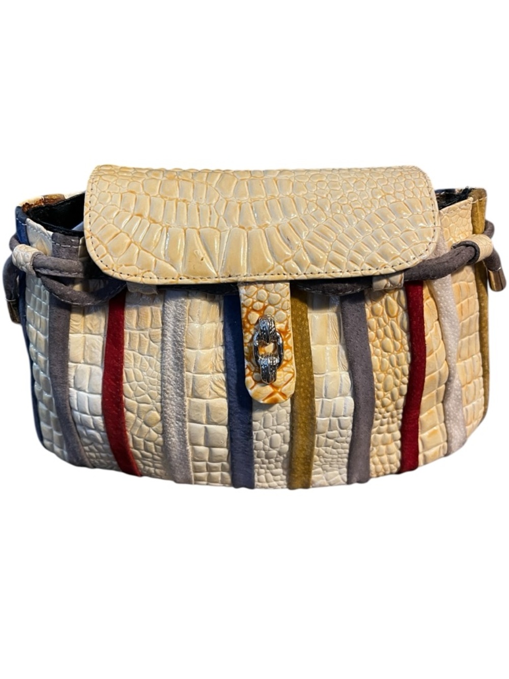 Nas Bag Collection Vintage Croc Embossed or Patchwork Style